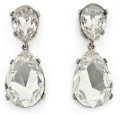 kenneth jay lane clear drop earings - RTR