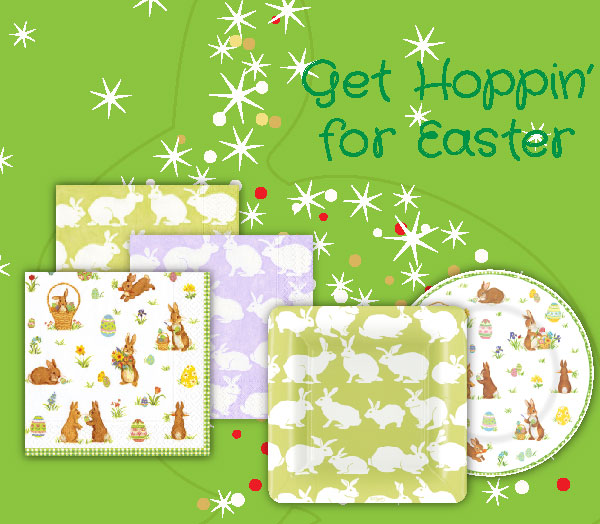 easter paper plates and napkins