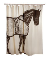 horse shower curtain